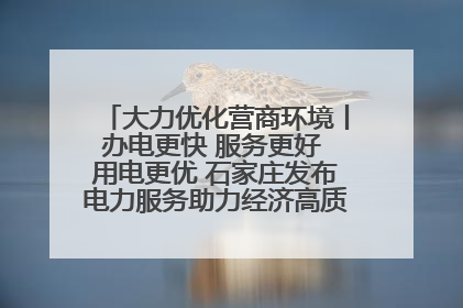 大力优化营商环境丨办电更快 服务更好 用电更优 石家庄发布电力服务助力经济高质量发展八项措施