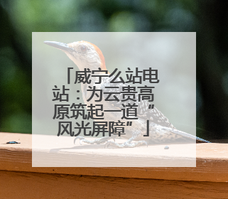威宁么站电站：为云贵高原筑起一道“风光屏障”
