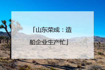 山东荣成：造船企业生产忙