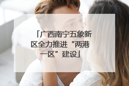 广西南宁五象新区全力推进“两港一区”建设