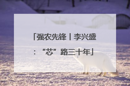 强农先锋丨李兴盛：“芯”路三十年
