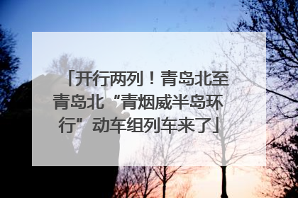 开行两列！青岛北至青岛北“青烟威半岛环行”动车组列车来了