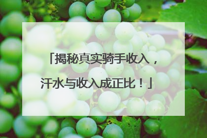 揭秘真实骑手收入，汗水与收入成正比！