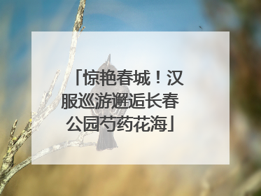 惊艳春城！汉服巡游邂逅长春公园芍药花海