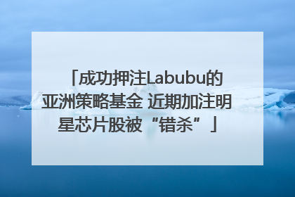 成功押注Labubu的亚洲策略基金 近期加注明星芯片股被“错杀”