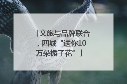 文旅与品牌联合，四城“送你10万朵栀子花”