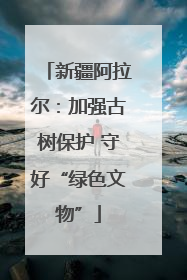 新疆阿拉尔：加强古树保护 守好“绿色文物”