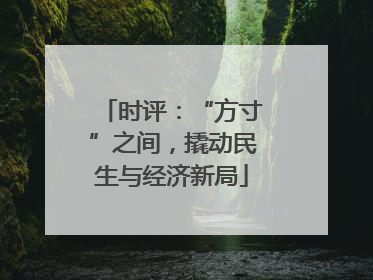 时评：“方寸”之间，撬动民生与经济新局