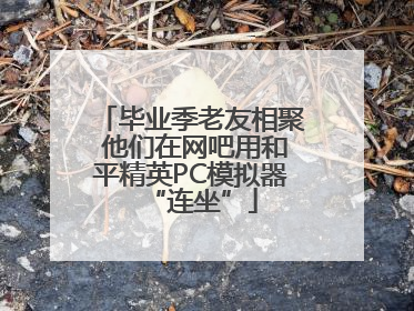 毕业季老友相聚 他们在网吧用和平精英PC模拟器“连坐”