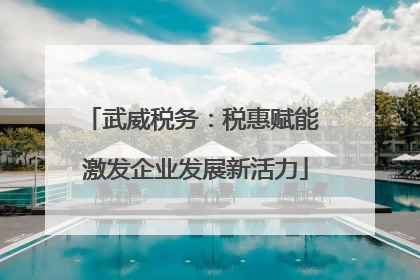 武威税务：税惠赋能 激发企业发展新活力