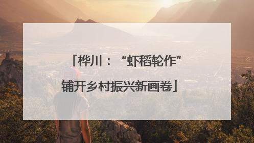 桦川：“虾稻轮作”铺开乡村振兴新画卷