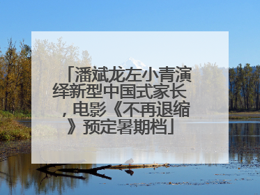 潘斌龙左小青演绎新型中国式家长，电影《不再退缩》预定暑期档