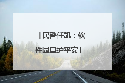 民警任凯：软件园里护平安