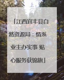 江西宜丰县自然资源局：情系业主办实事 贴心服务获锦旗