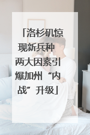 洛杉矶惊现新兵种 两大因素引爆加州“内战”升级