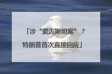 涉“爱泼斯坦案”？特朗普首次直接回应