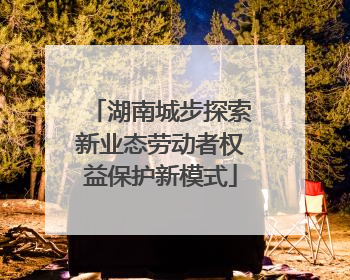 湖南城步探索新业态劳动者权益保护新模式