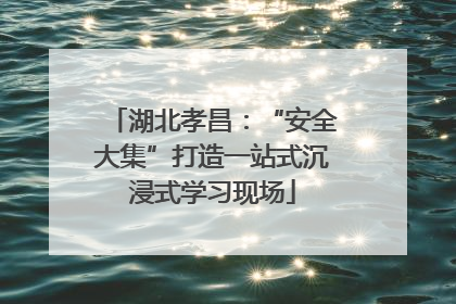 湖北孝昌：“安全大集”打造一站式沉浸式学习现场