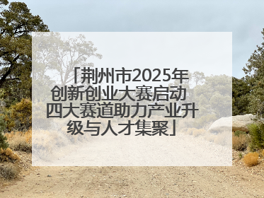 荆州市2025年创新创业大赛启动 四大赛道助力产业升级与人才集聚