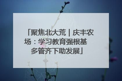 聚焦北大荒｜庆丰农场：学习教育强根基 多管齐下助发展