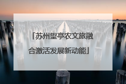 苏州望亭农文旅融合激活发展新动能