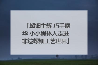 螺钿生辉 巧手缀华 小小媒体人走进非遗螺钿工艺世界