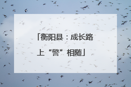 衡阳县：成长路上“警”相随
