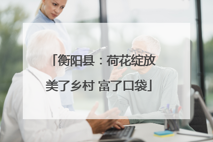 衡阳县：荷花绽放 美了乡村 富了口袋