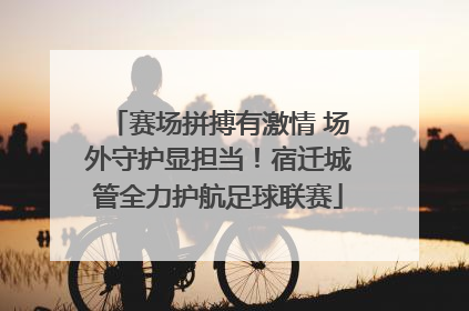赛场拼搏有激情 场外守护显担当！宿迁城管全力护航足球联赛
