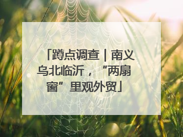 蹲点调查｜南义乌北临沂，“两扇窗”里观外贸