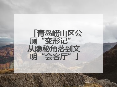 青岛崂山区公厕“变形记” 从隐秘角落到文明“会客厅”