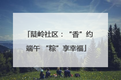 陡岭社区：“香”约端午 “粽”享幸福