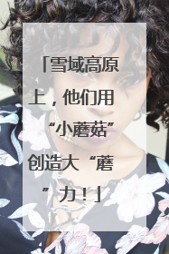 雪域高原上，他们用“小蘑菇”创造大“蘑”力！
