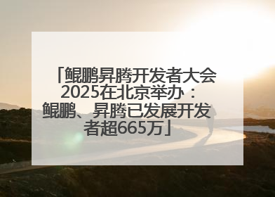 鲲鹏昇腾开发者大会2025在北京举办：鲲鹏、昇腾已发展开发者超665万
