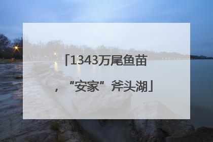1343万尾鱼苗，“安家”斧头湖