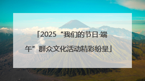 2025“我们的节日·端午”群众文化活动精彩纷呈