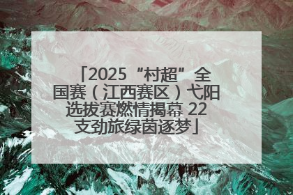 2025“村超”全国赛（江西赛区）弋阳选拔赛燃情揭幕 22支劲旅绿茵逐梦