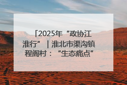 2025年“政协江淮行”｜淮北市渠沟镇程阁村：“生态痛点”变“生态景观”