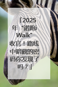 2025年“诺跑iWalk”收官！路线中暗藏的密码你发现了吗？