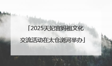 2025天妃宫妈祖文化交流活动在太仓浏河举办