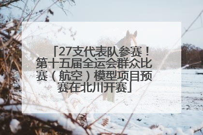 27支代表队参赛！第十五届全运会群众比赛（航空）模型项目预赛在北川开赛