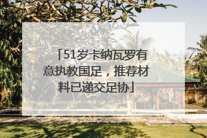 51岁卡纳瓦罗有意执教国足，推荐材料已递交足协