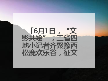 6月1日，“文影共绘”，三省四地小记者齐聚豫西松鹿欢乐谷，征文暨短视频大赛精彩启幕！