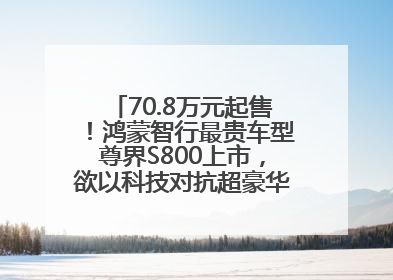 70.8万元起售！鸿蒙智行最贵车型尊界S800上市，欲以科技对抗超豪华品牌，余承东发布会未提及迈巴赫